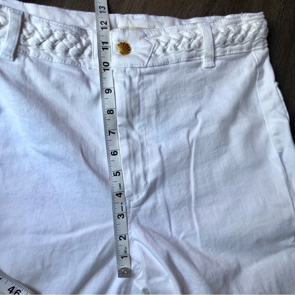 OAT New York Jeans Women’s 8/29 White Denim Wide Leg High Rise Raw Hem Coastal - Picture 8 of 8